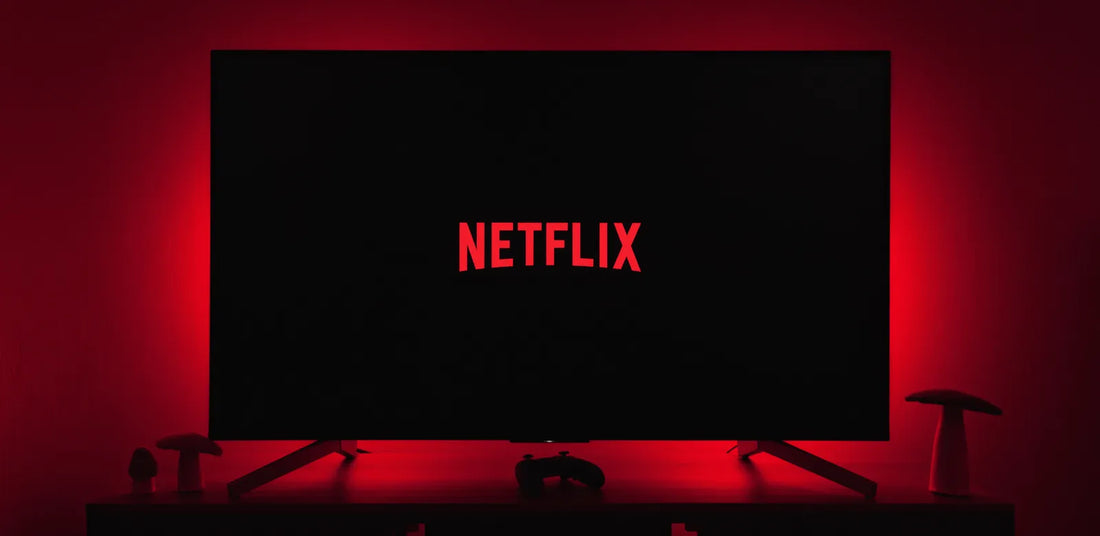 Netflix logo – stream your favorite shows on a smart projector