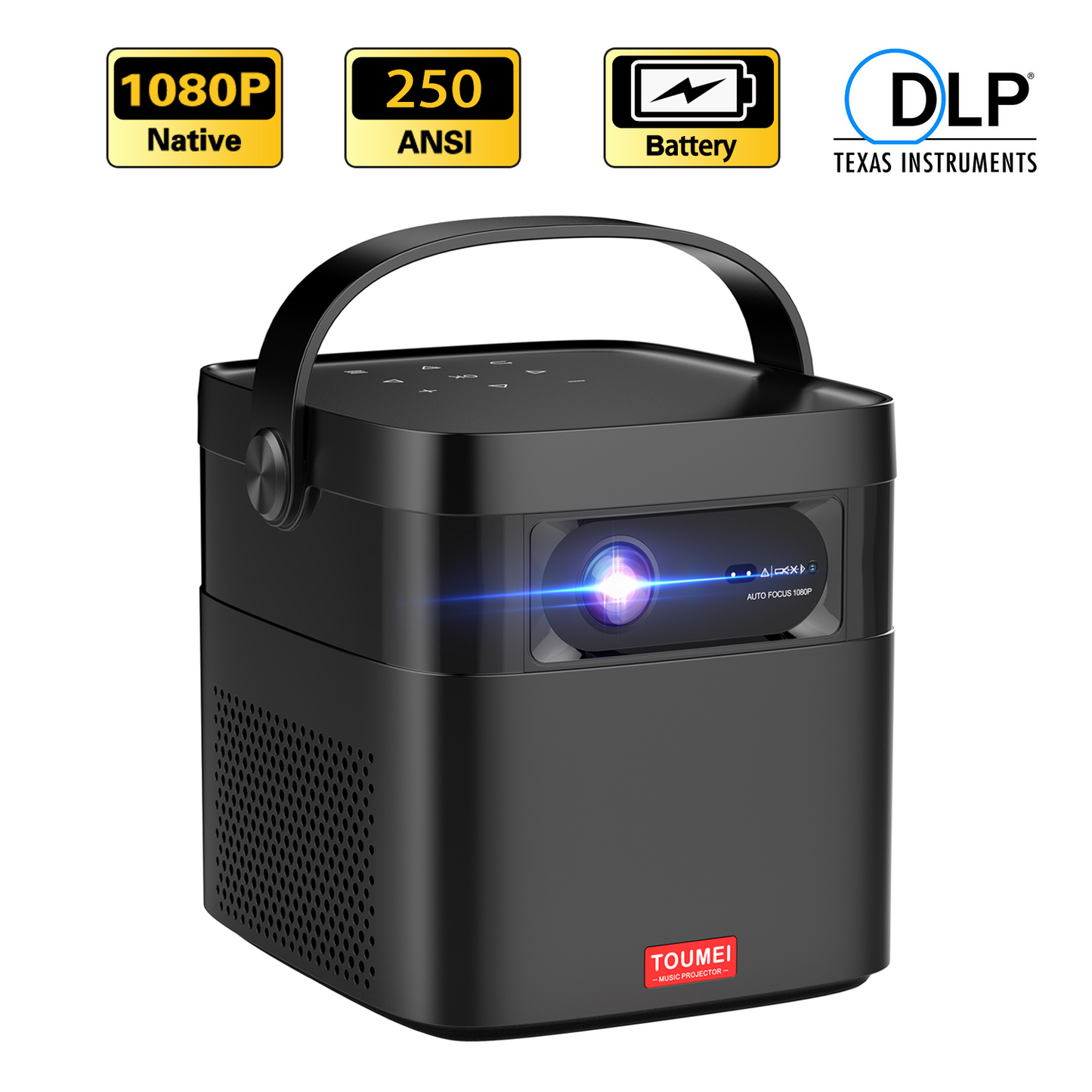 Outdoor Projector With WiFi and Bluetooth Toumei M2 1080P