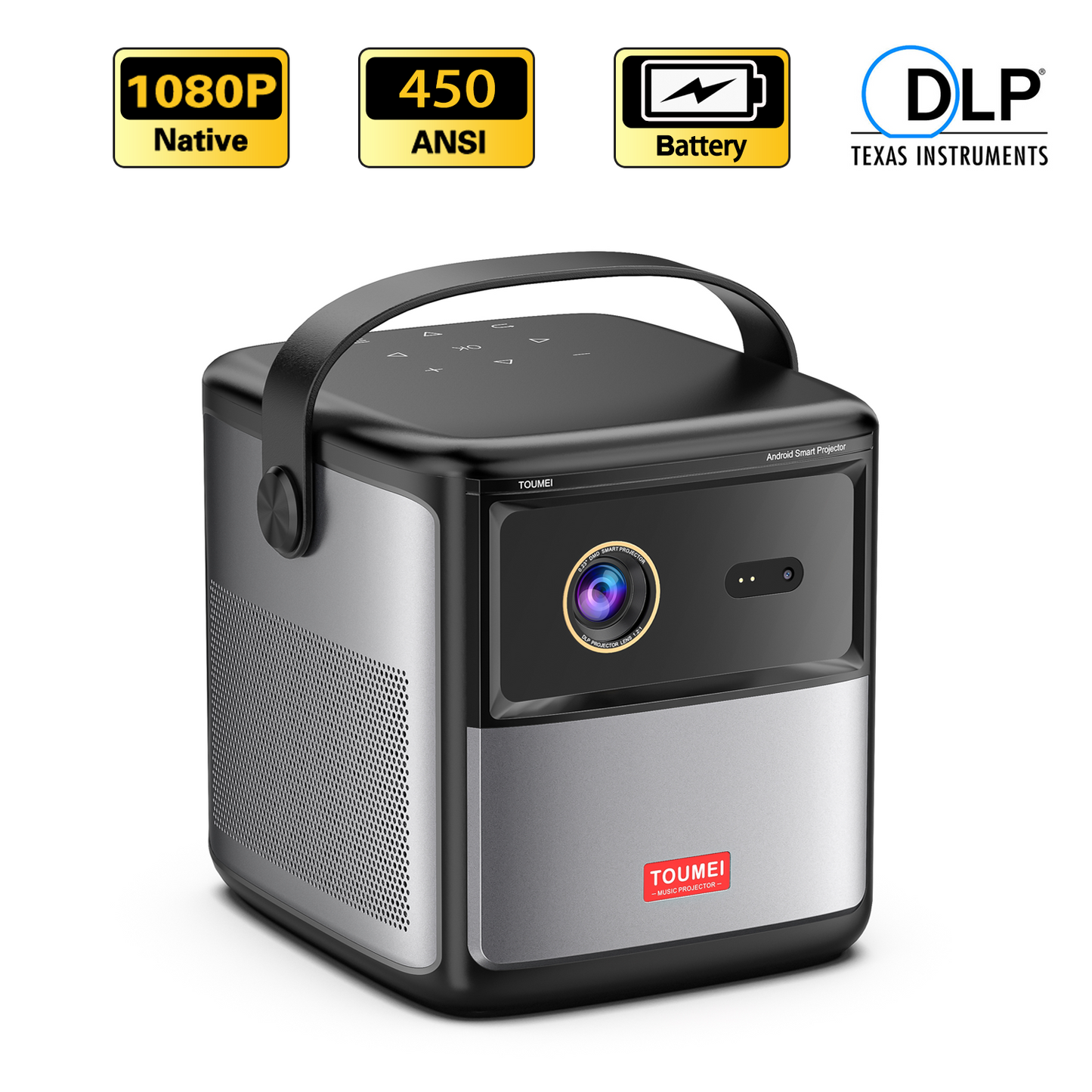 Toumei S8 Movie Projector 1080P 450ANSI DLP Projector