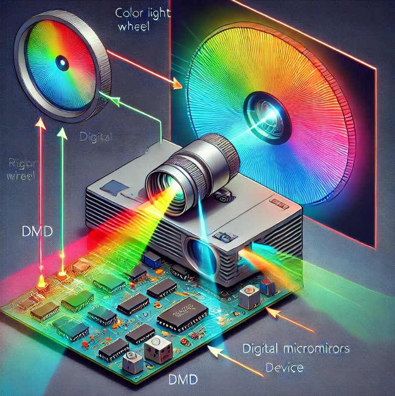 dlp projector works