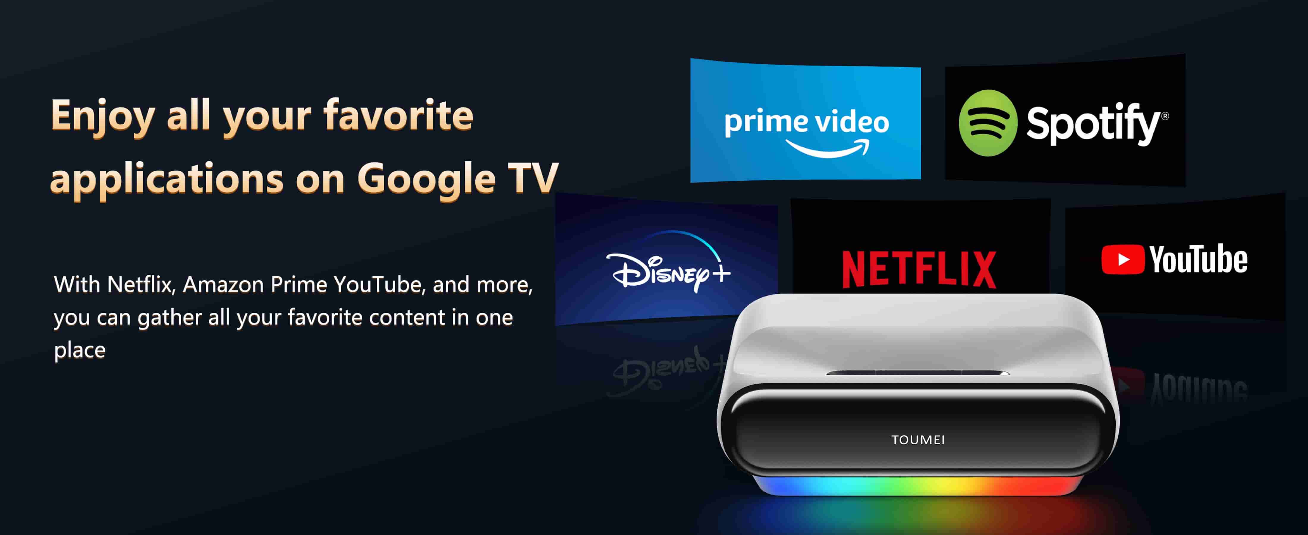 Toumei S1 Ultra Short Throw Smart Projector