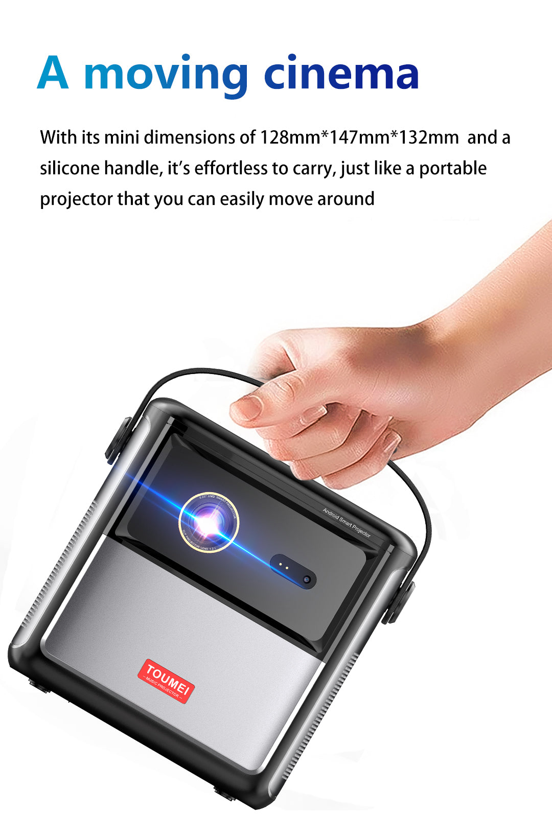 Toumei S8 Movie Projector 1080P 450 ANSI DLP Projector – Toumei