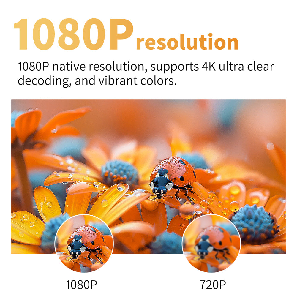 Toumei M1 With WiFi and Bluetooth 1080P Built-in Battery Mini Projector