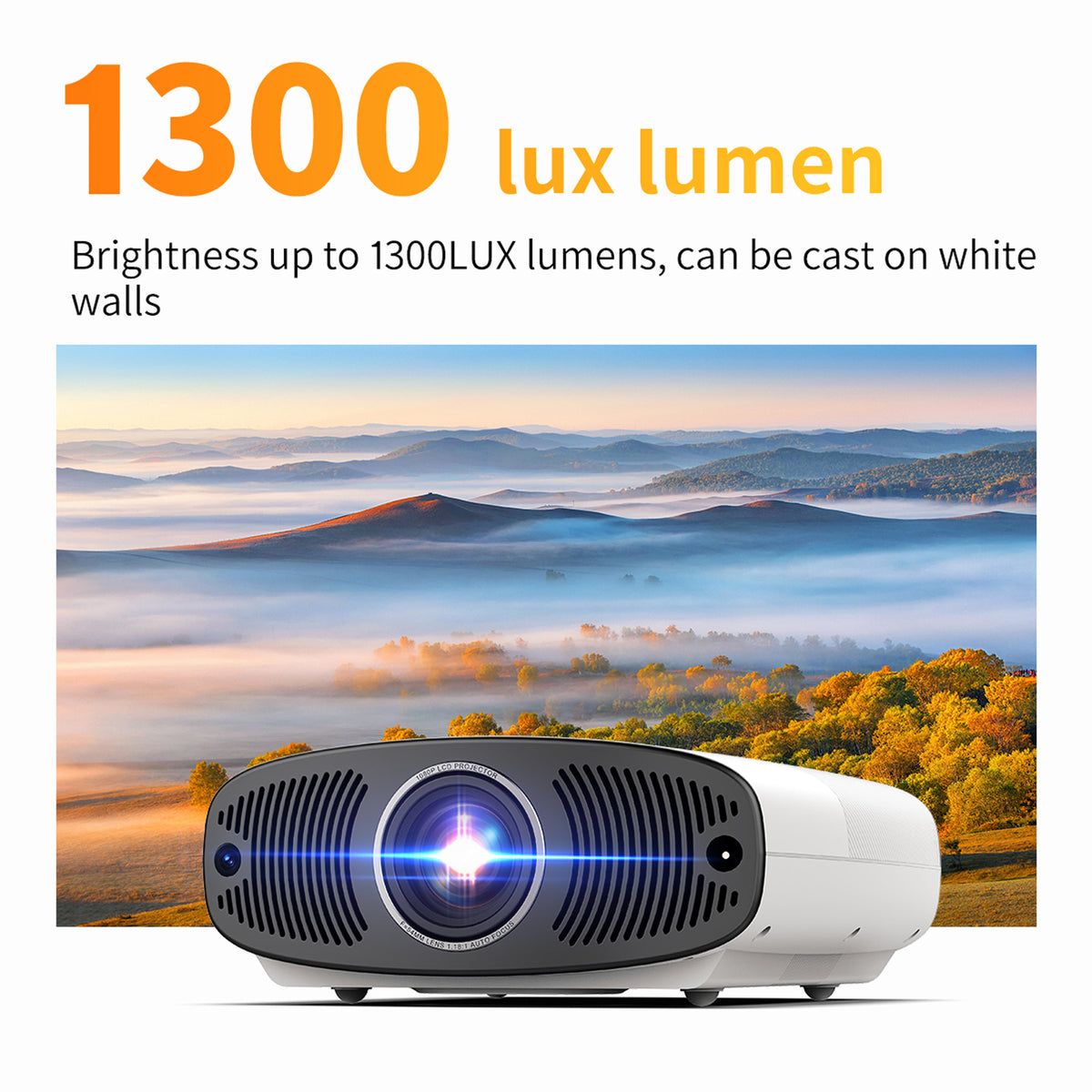 Toumei Q7 Google TV Supported 150-inch Display Home Theater Projector