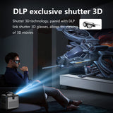 Toumei S8 FHD Movie DLP Projectors With Battery