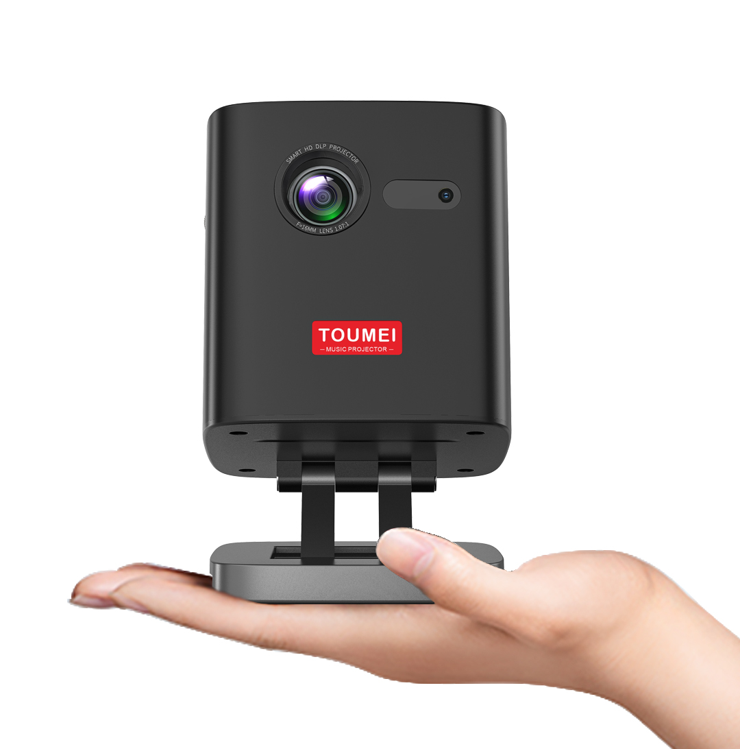 Toumei C1000 Mini Projector with WiFi and Bluetooth Built-in Battery & Speaker