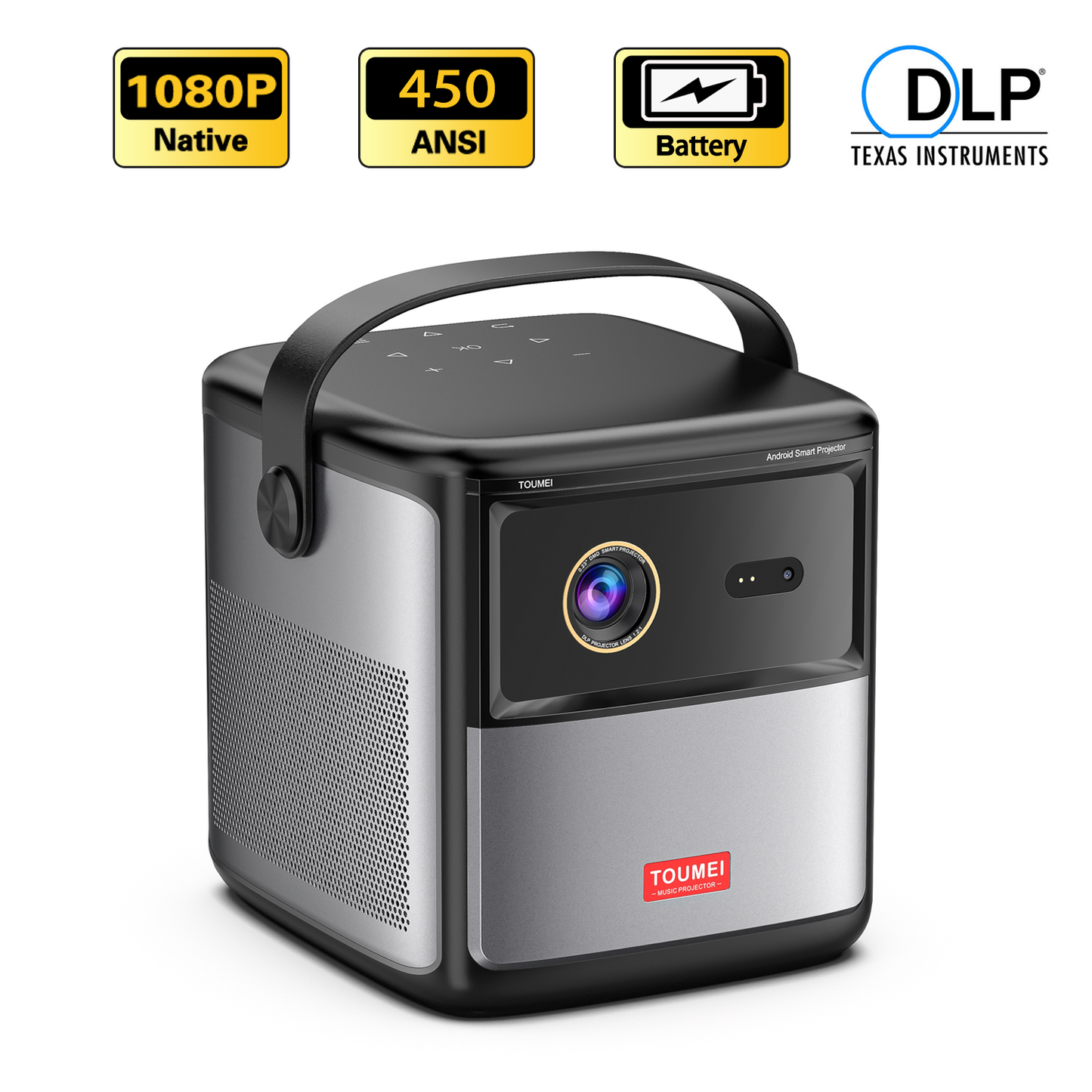 Toumei S8 Movie Projector 1920*1080P 450ANSI DLP Home Projector